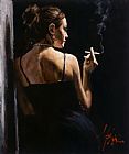 Fabian Perez Canvas Paintings - SENSUAL TOUCH